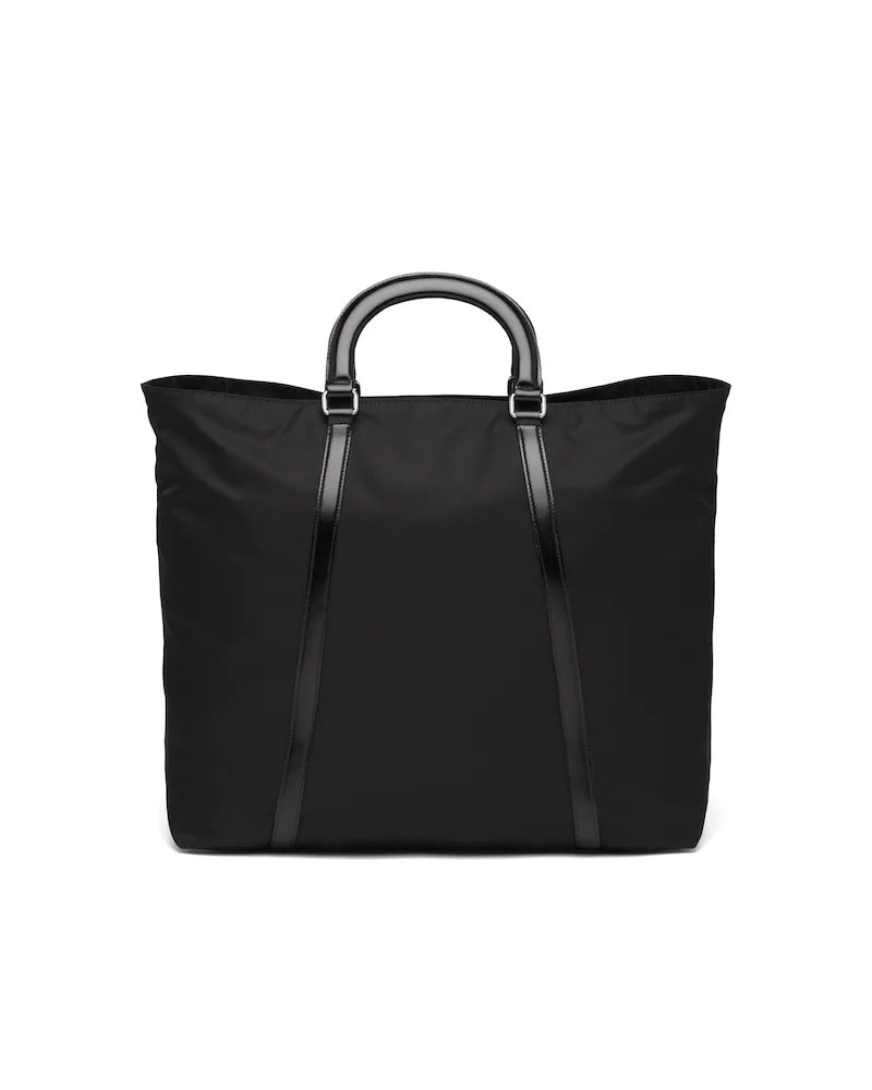 Prada Large Nylon and Leather Tote - Image 3