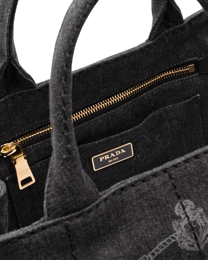 Prada Denim Tote - Image 4