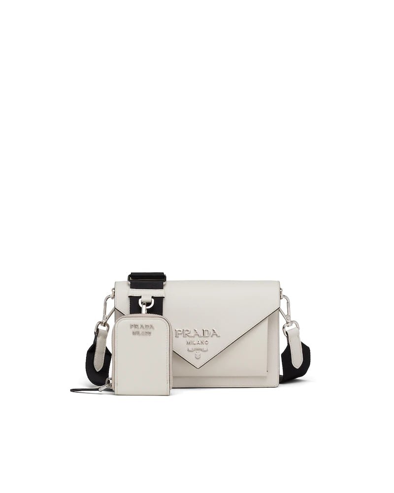 Prada Saffiano Leather Mini Envelope Bag