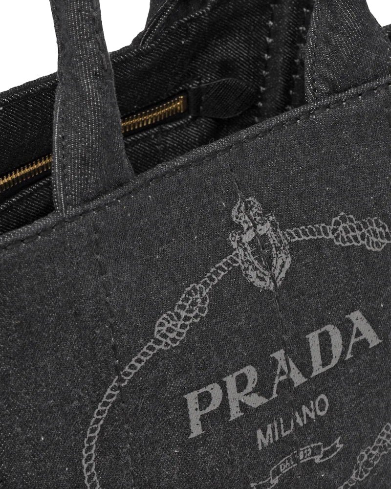 Prada Denim Tote - Image 5