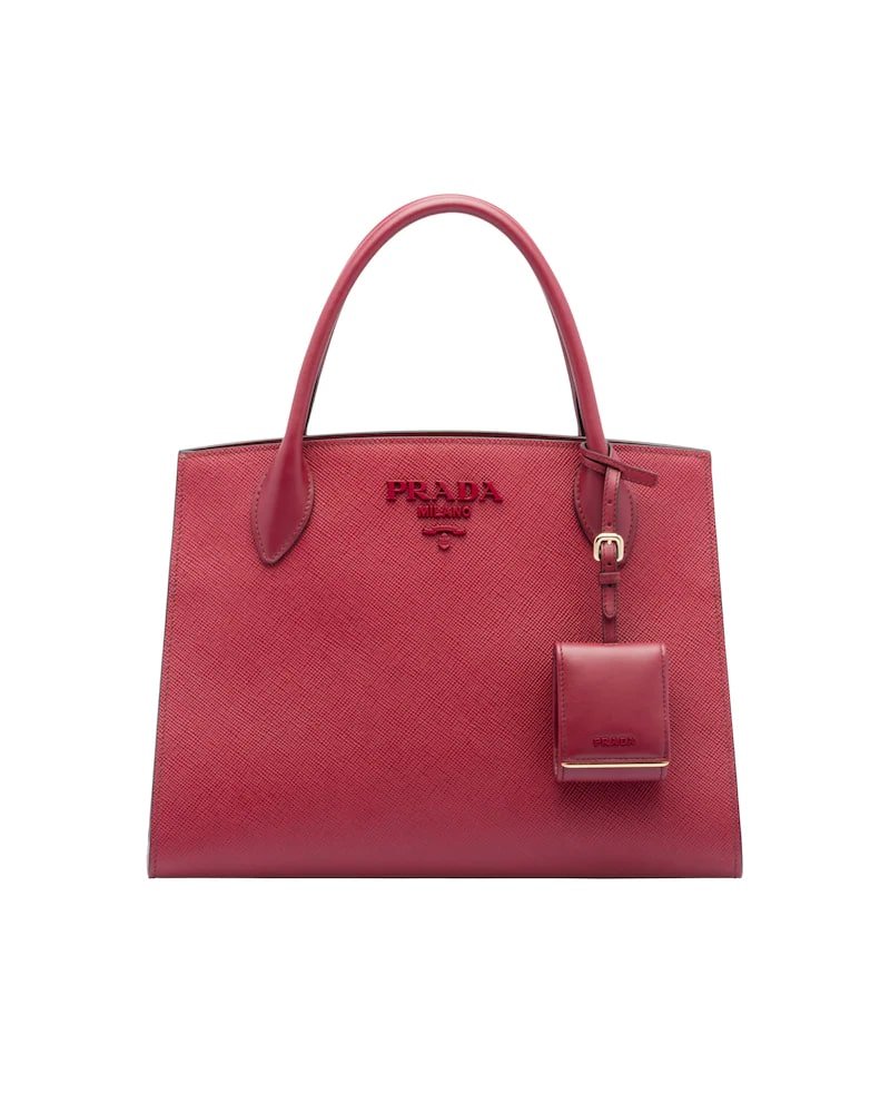 Medium Saffiano leather Prada Monochrome bag - Image 8