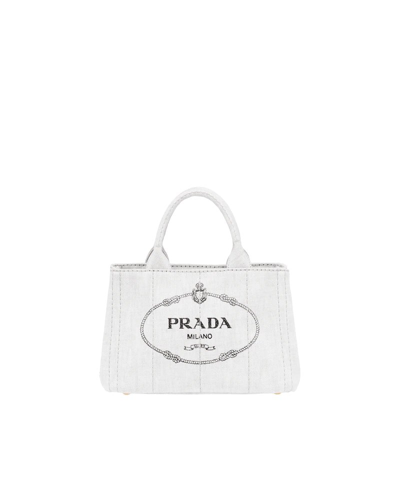 Prada Denim Tote - Image 7