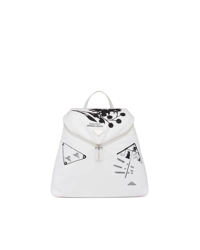 Prada Signaux Printed Nylon Backpack