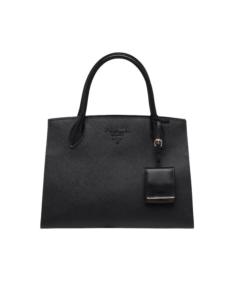 Medium Saffiano leather Prada Monochrome bag