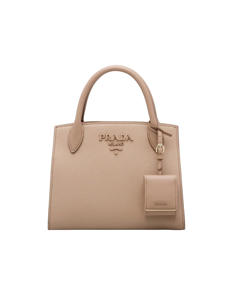 Medium Saffiano leather Prada Monochrome bag - Image 7