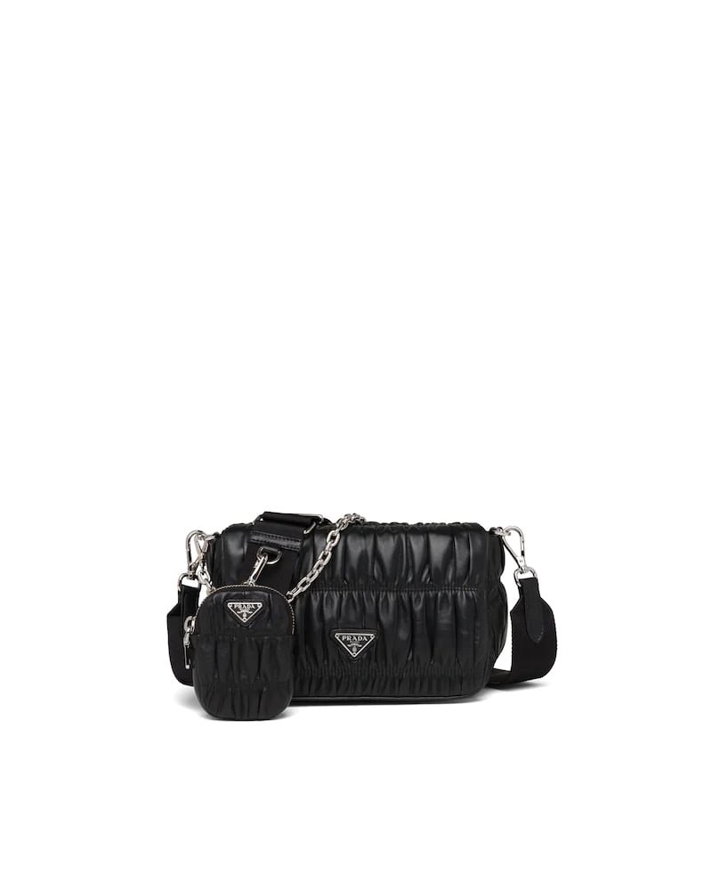 Gaufré Nappa Leather Shoulder Bag