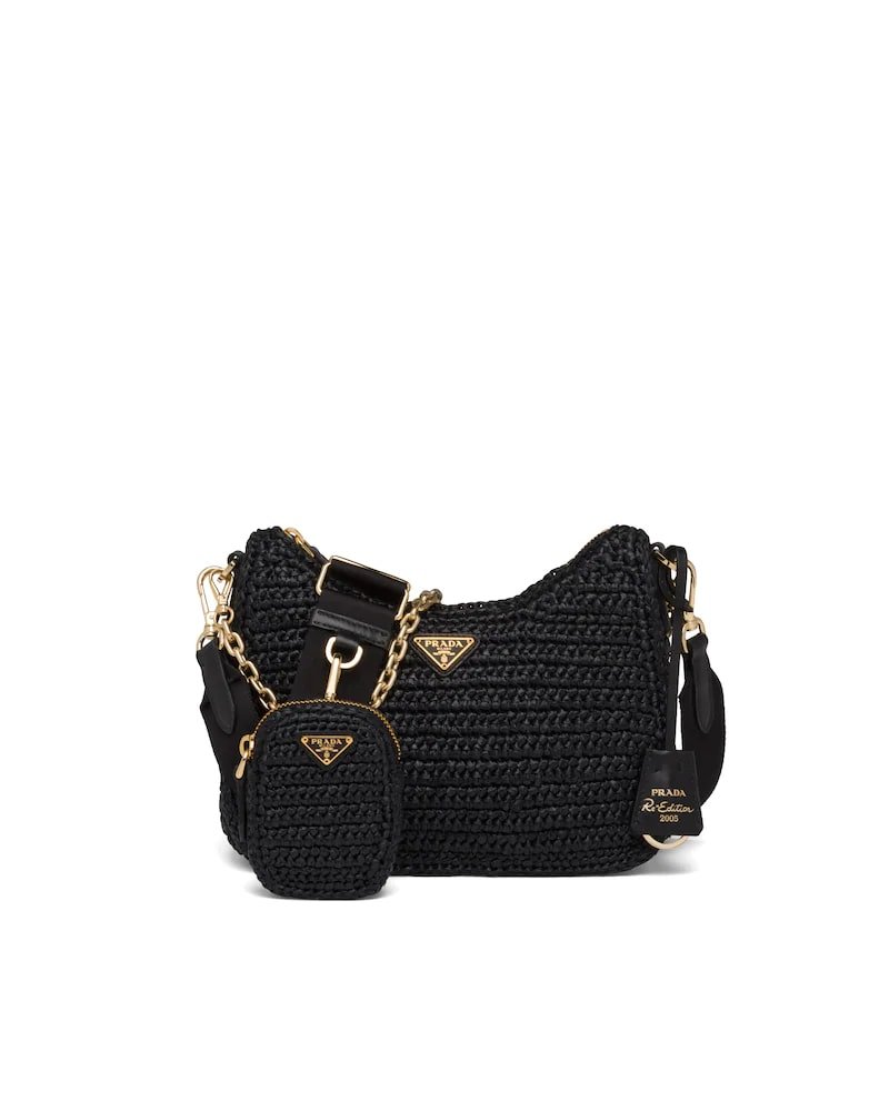 Prada Re-Edition 2005 Raffia Bag - Image 15