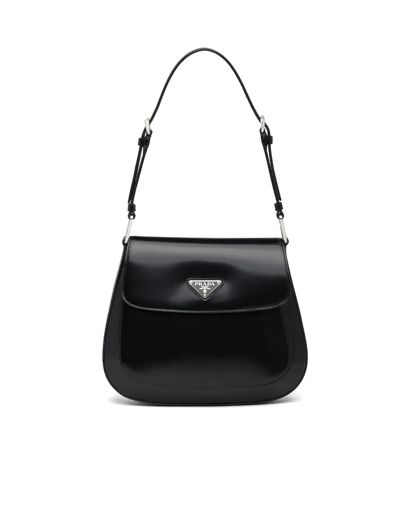 Prada Cleo Brushed Leather Shoulder Bag