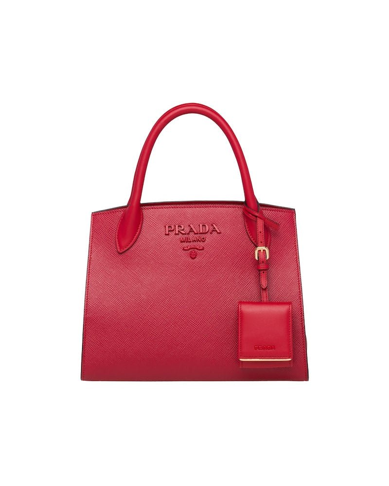 Medium Saffiano leather Prada Monochrome bag - Image 6