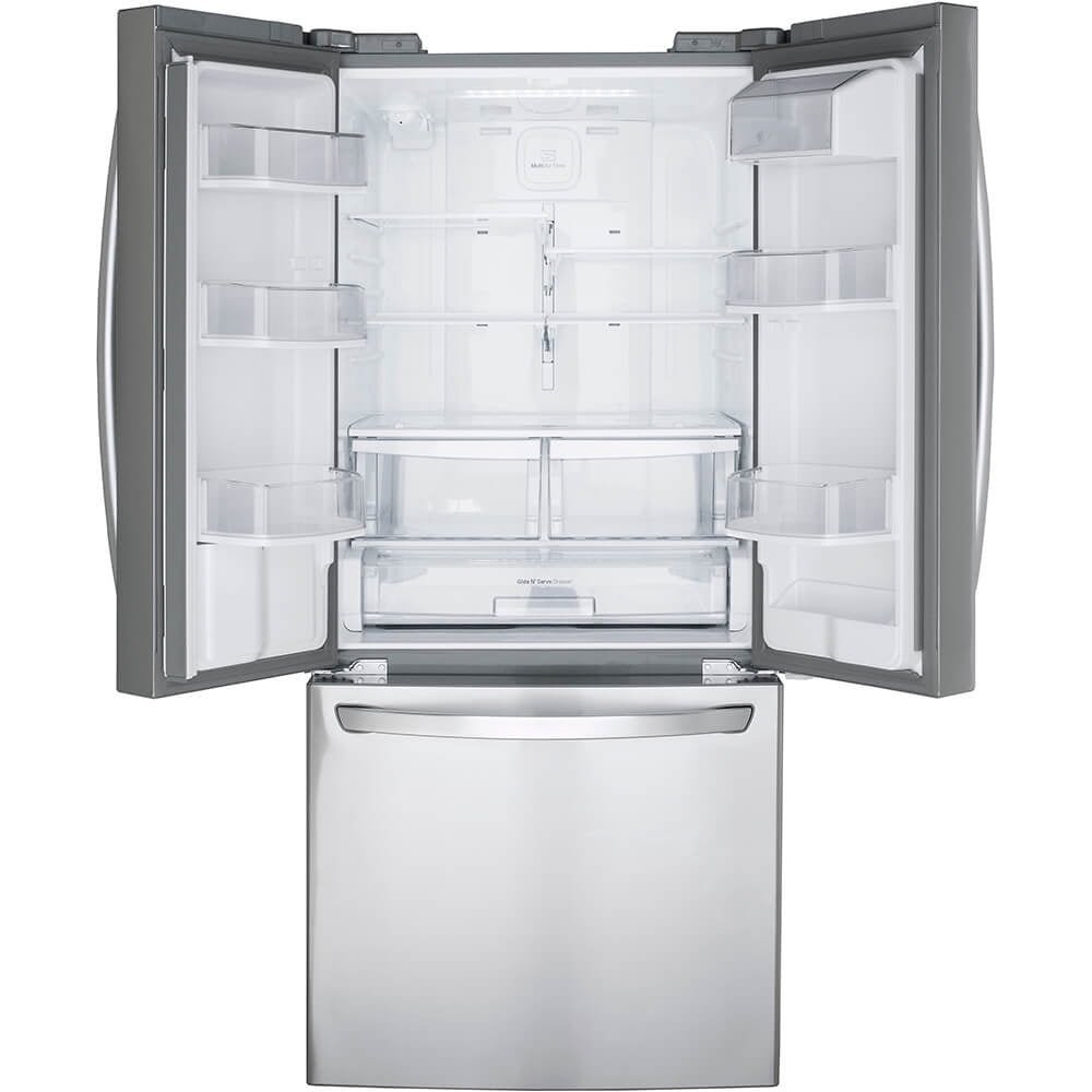 LG LFDS22520S 22 Cu. Ft. Stainless French Door Refrigerator - Image 2