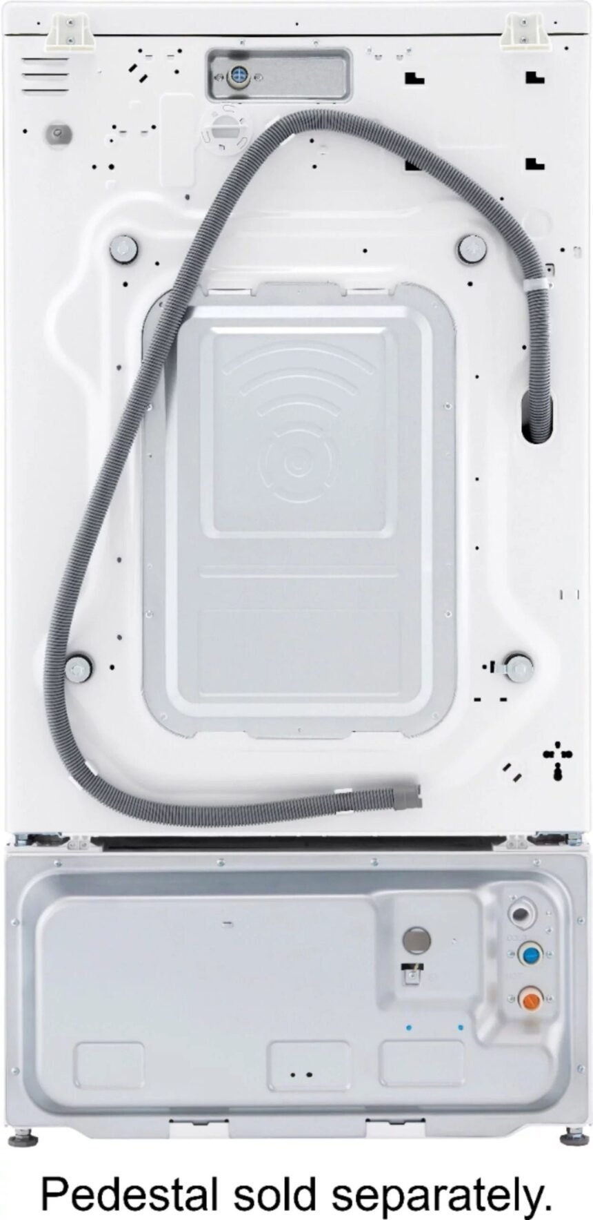 LG – 5.0 Cu. Ft. High-Efficiency Stackable Smart Front Load Washer with Steam and Built-In Intelligence – White - Image 2