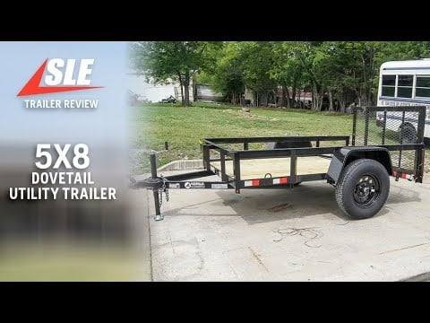 5×8 Powder Coated Dovetail Utility Trailer Single 3,500lb Axle - Image 12