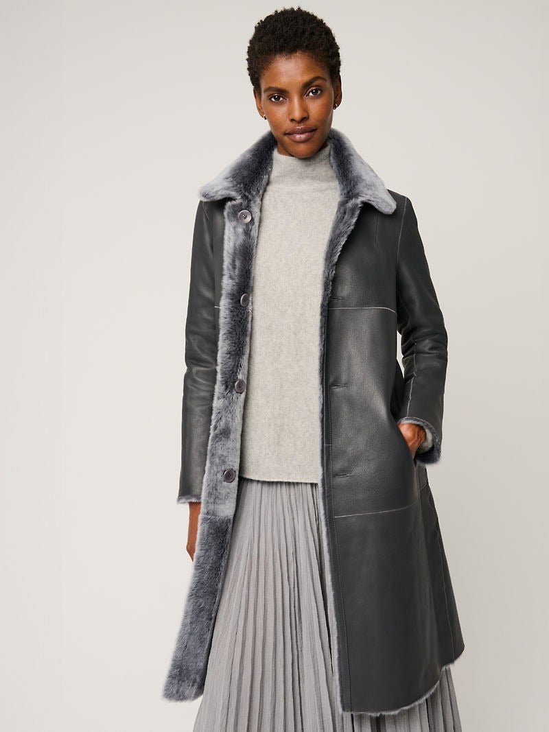 Selena Reversible Sheepskin Coat