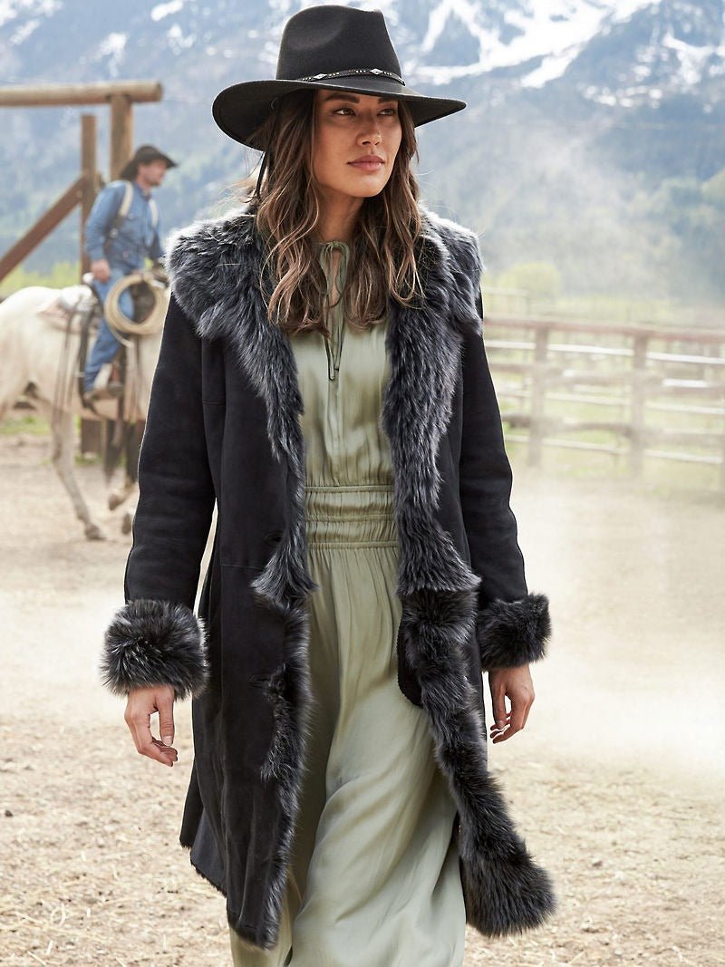 Sandra Sheepskin Coat - Image 3