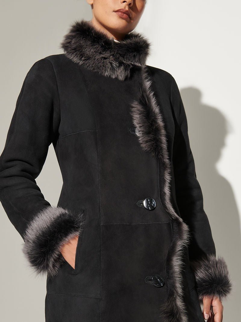 Sandra Sheepskin Coat - Image 4