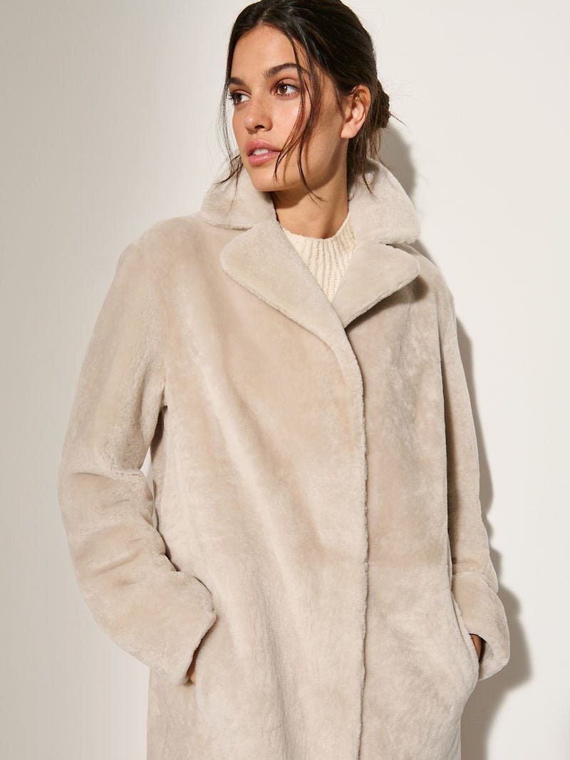 Yvette Sheepskin Coat - Image 5