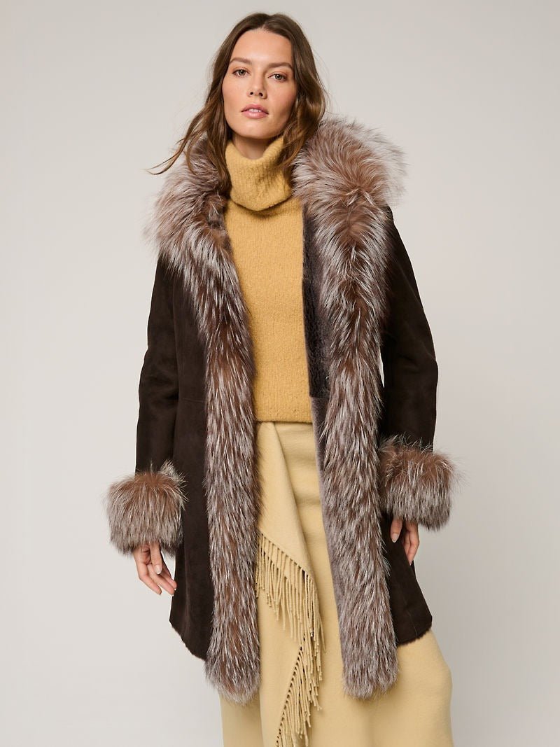 Chantal Reversible Sheepskin Coat - Image 2