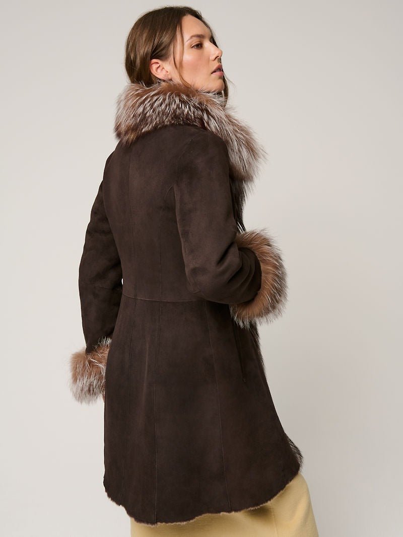 Chantal Reversible Sheepskin Coat - Image 4