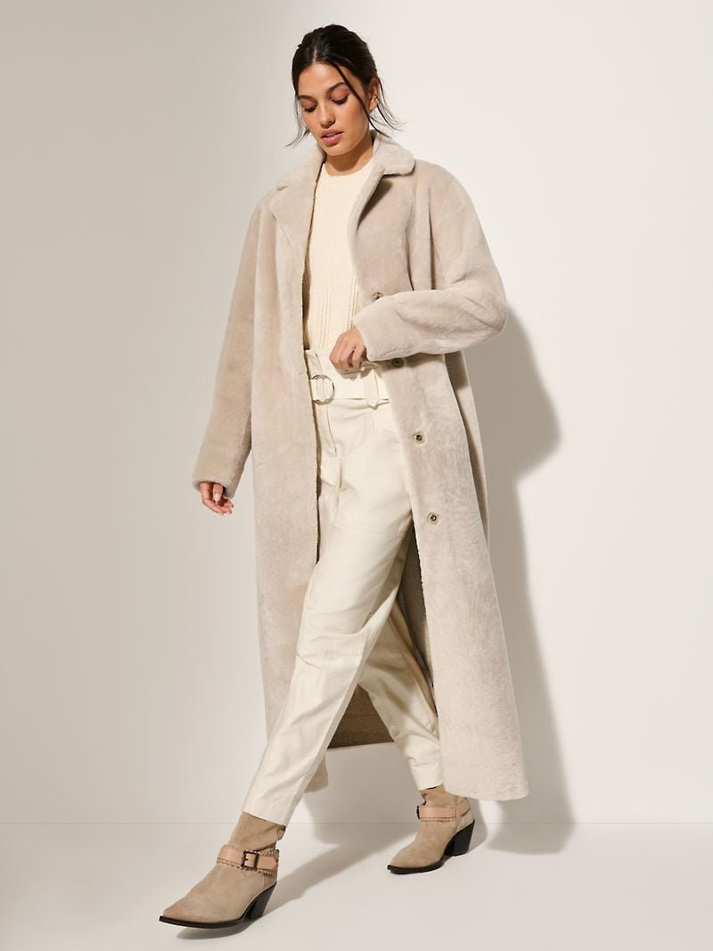 Yvette Sheepskin Coat - Image 4