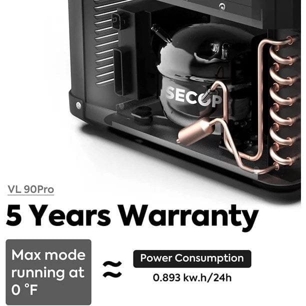 ICECO VL90 ProD 95 Quarts(90L) Dual Zone Portable Refrigerator, Multi Directional Lid, 12 Volt Refrigerator Home & Car Use - Image 5