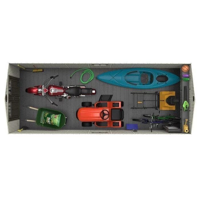 20 ft. W x 8 ft. D Plastic Storage Shed - Image 4