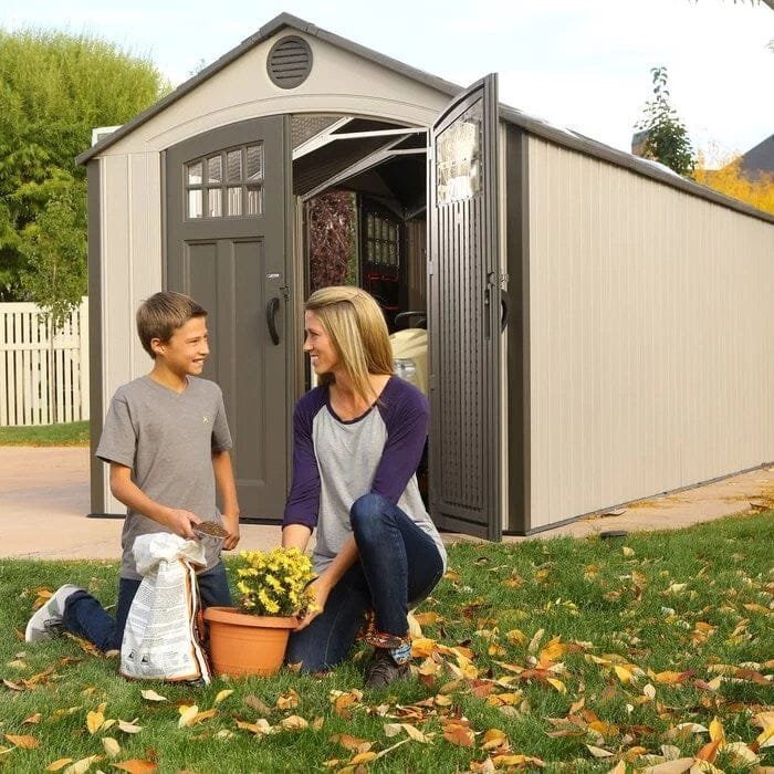20 ft. W x 8 ft. D Plastic Storage Shed - Image 5