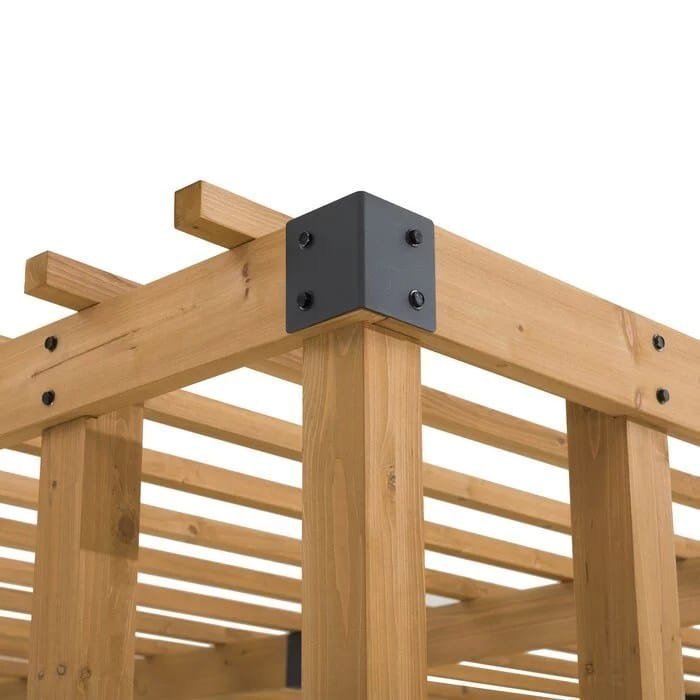 SummerCove 10.5 ft. x 10 ft. Cedar Wood Pergola with Adjustable Hanging Planters - Image 7