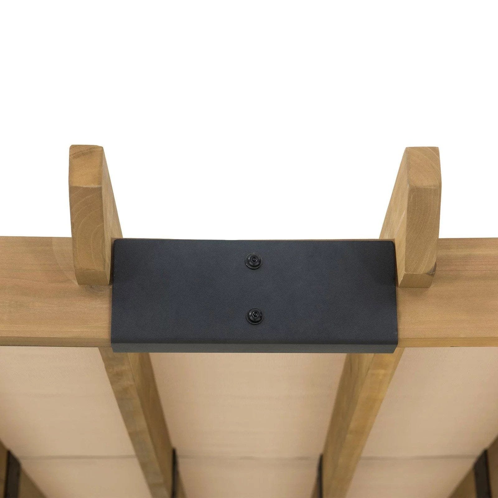 SummerCove 11 ft. x 10 ft. Tan Cedar Frame Wood Pergola with Adjustable Canopy - Image 4