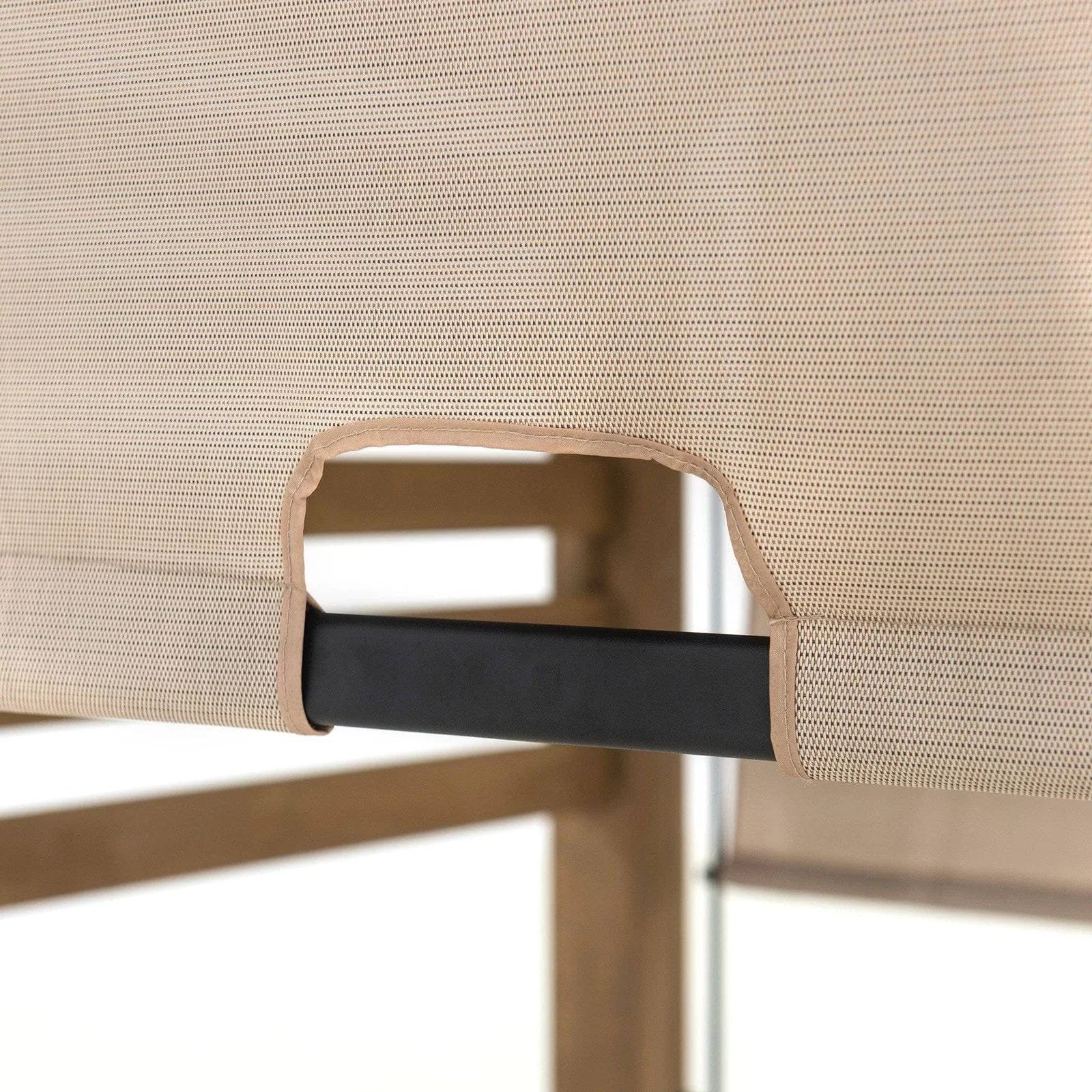 SummerCove 11 ft. x 10 ft. Tan Cedar Frame Wood Pergola with Adjustable Canopy - Image 6