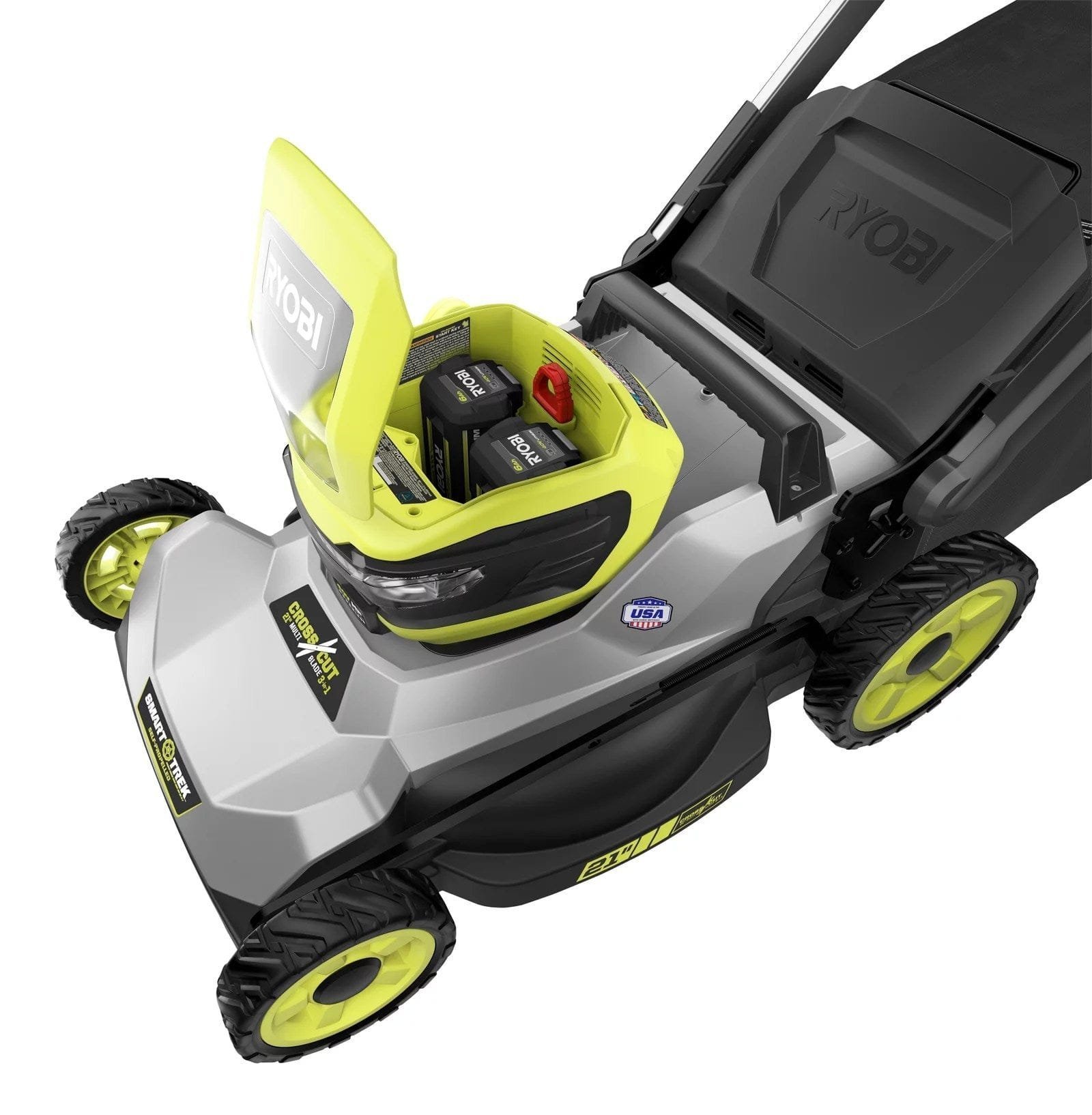 40V HP Brushless 21″ Cordless Battery Self-Propelled Lawn Mower with Dual Blades - Image 2