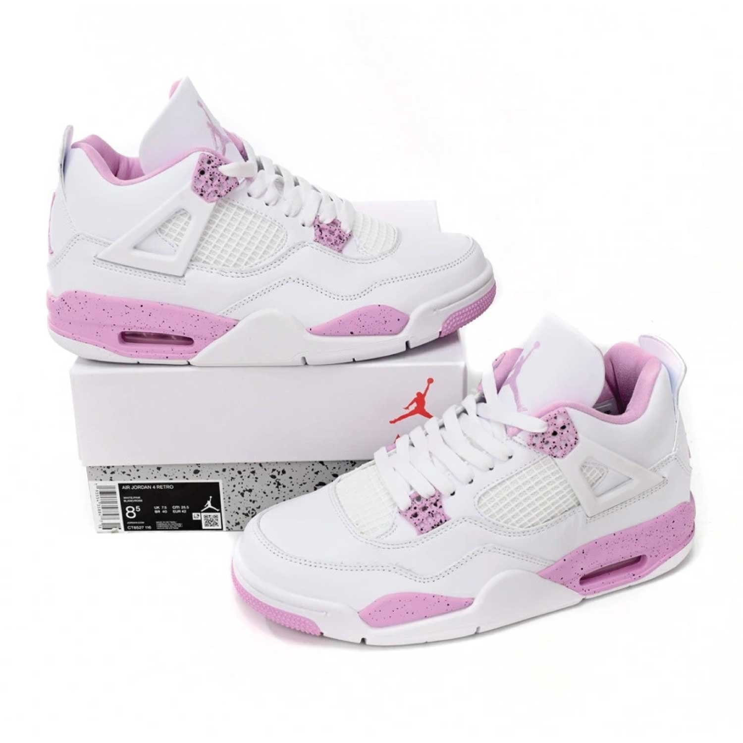 Air Jordan 4 White Pink Oreo - Image 4