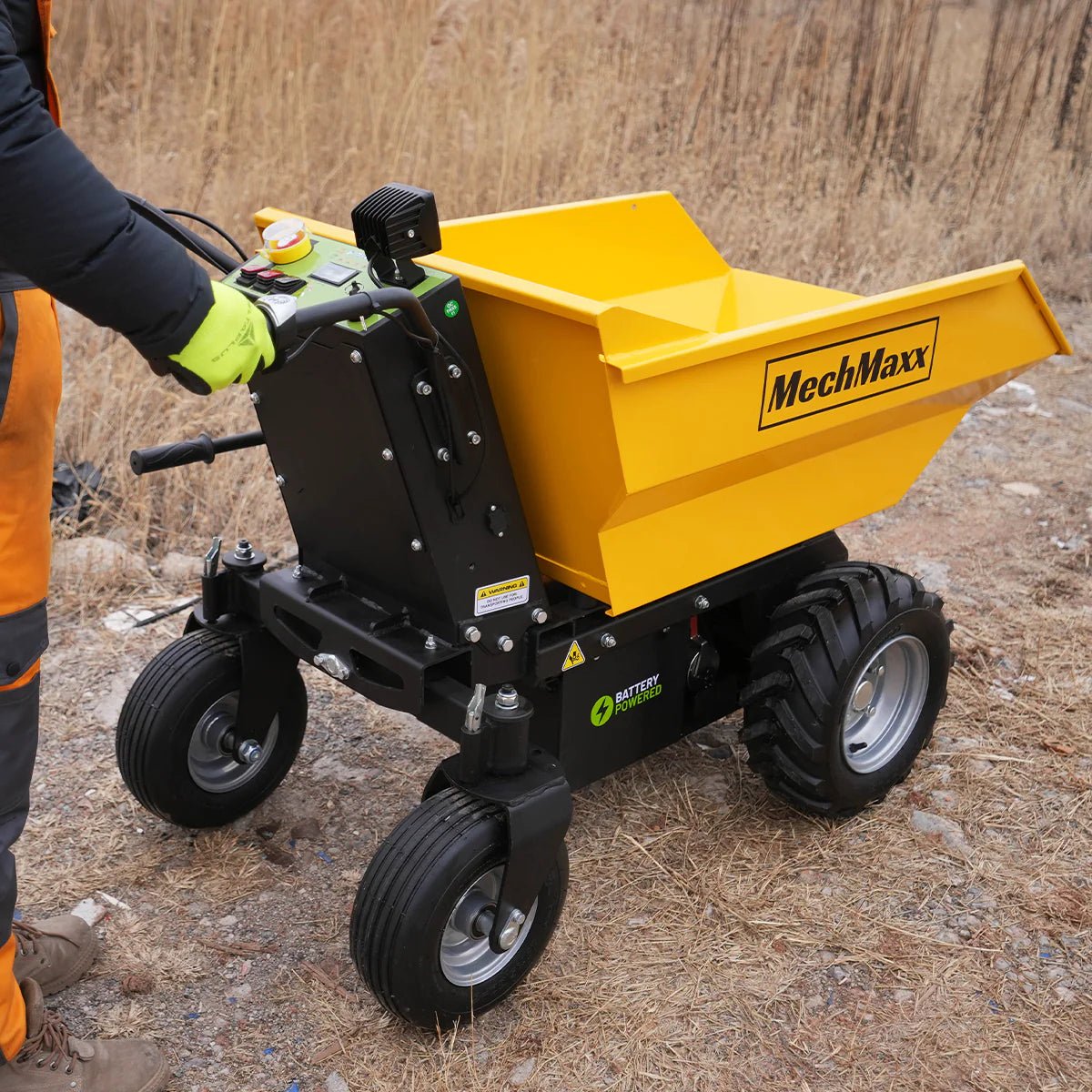 MechMaxx 1100 lb Electric Mini Dumper, 48V 1000W Brushless Motor – Model E50 - Image 4