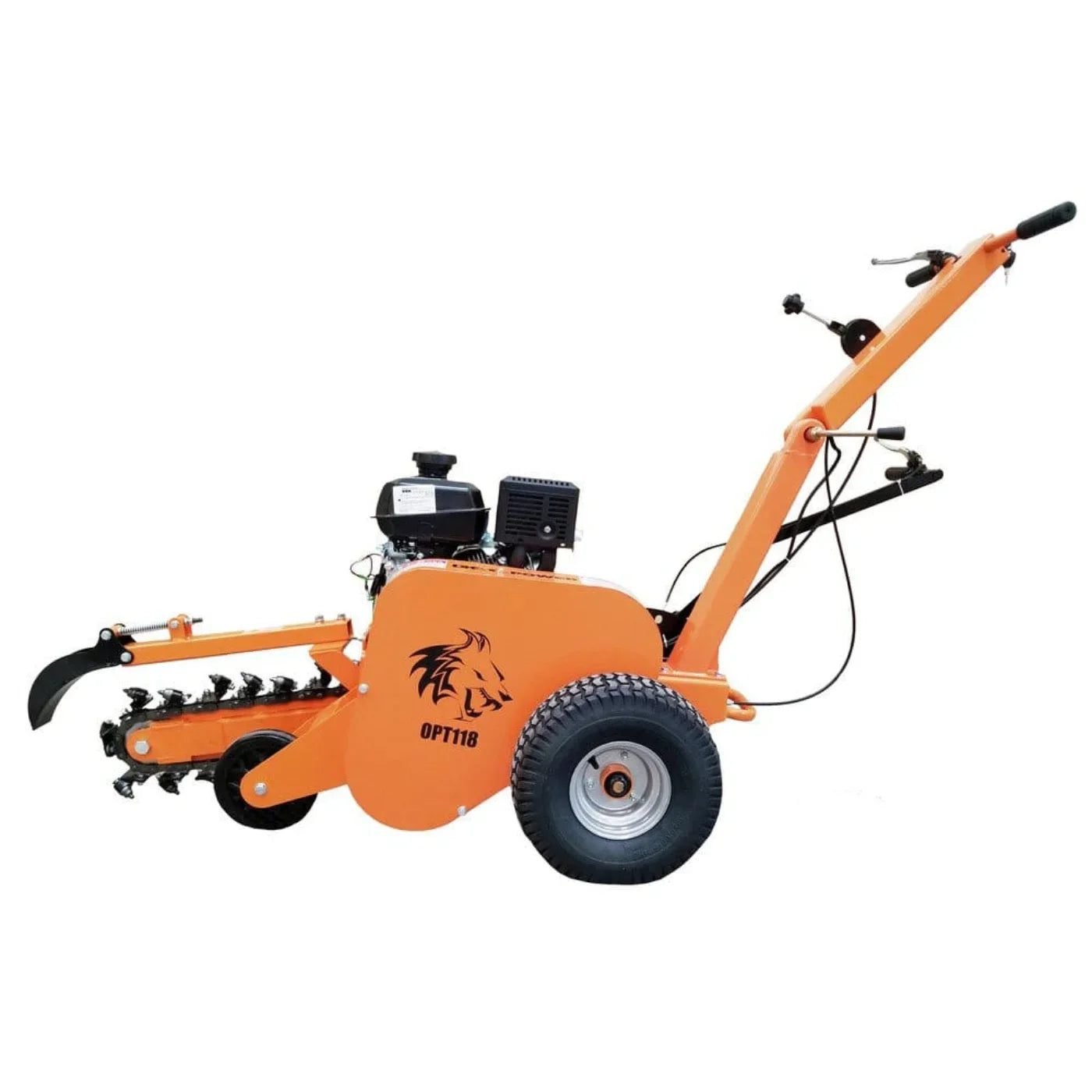 Detail K2 OPT118 18 in. 7 HP Trencher with kohler CH270 Command Pro Commercial Gas Engine