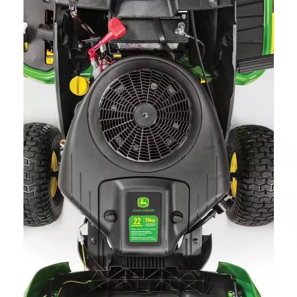 John Deere S100 17.5 HP GAS 42 in. Hydrostatic Riding Lawn Tractor - Image 3