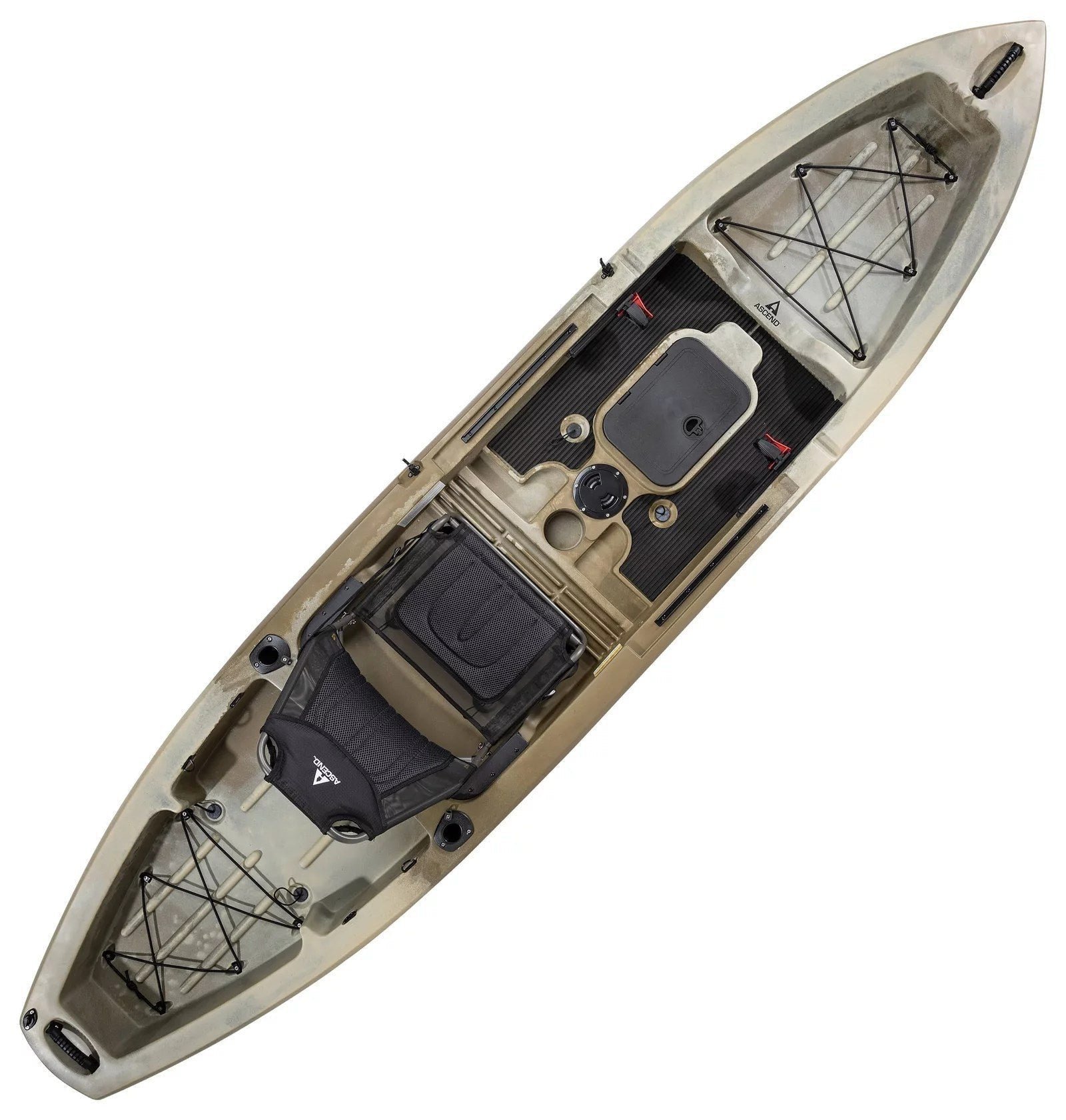 Ascend 12T Sit-On-Top Kayak – Stable & Spacious Fishing and Recreation Kayak