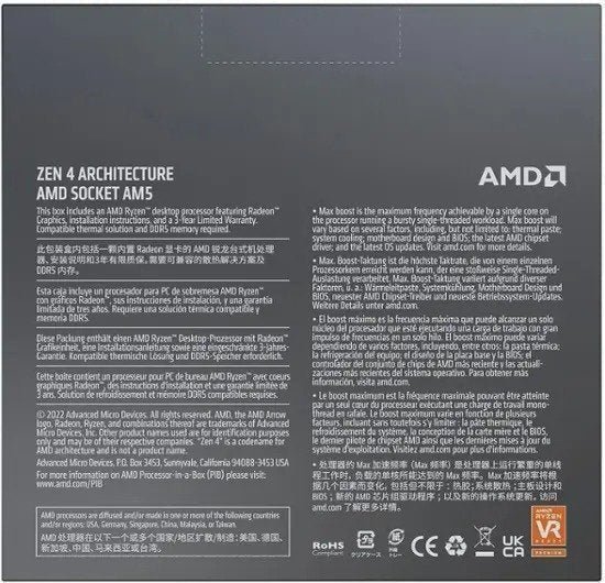 AMD – Ryzen 9 7950X 16-core – 32-Thread 4.5GHz (5.7 GHz Max Boost) Socket AM5 Desktop Processor - Image 2