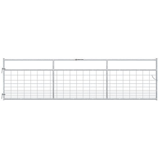 CountyLine 16 ft. Galvanized Mesh Gate
