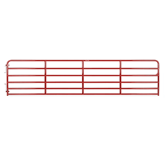 CountyLine 18 ft. x 52 in. Heavy-Duty Tube Gate, Red