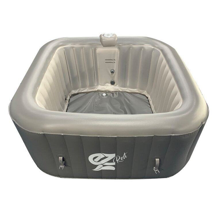 4-Seat Inflatable Pool Spa – Portable Hot Tub Spa with Light and Remote Control