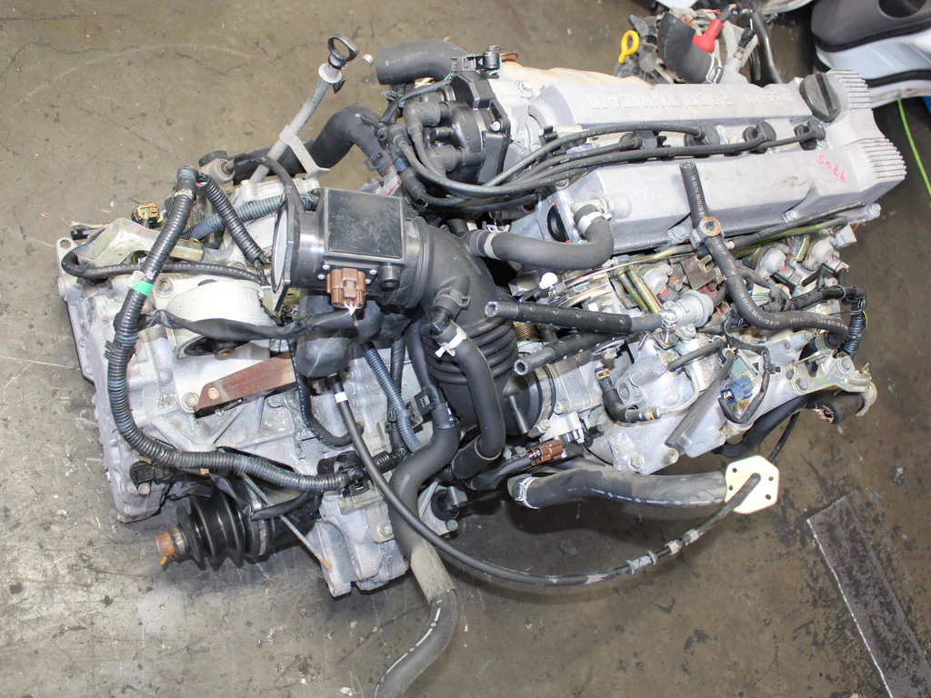 JDM 1993-2001 Nissan Altima Motor KA24DE A/T Transmission 2.4L 4 Cyl Engine - Image 9