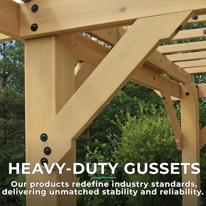 Yardistry 10 x 22 Meridian Pergola - Image 10